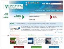 Tablet Screenshot of eurovent-certification.com